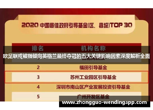 欧足联或被指倾向英格兰最终夺冠的五大关键影响因素深度解析全面